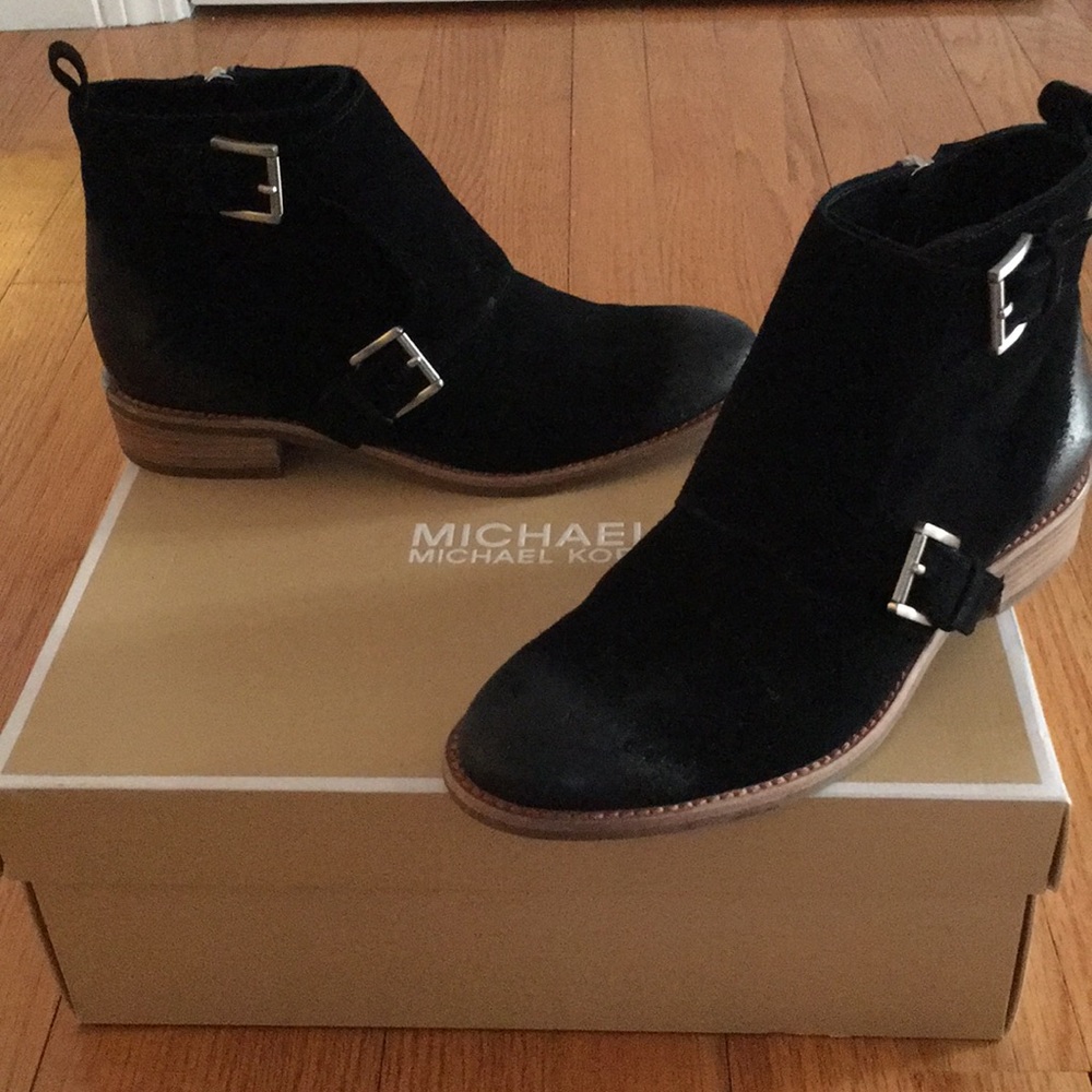 Black Michael Kors ankle boots